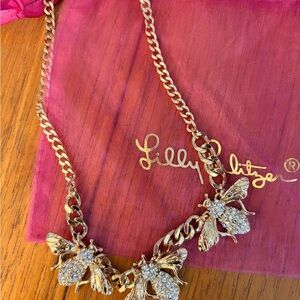 Lilly Pulitzer Gold and Silver Bee Necklace